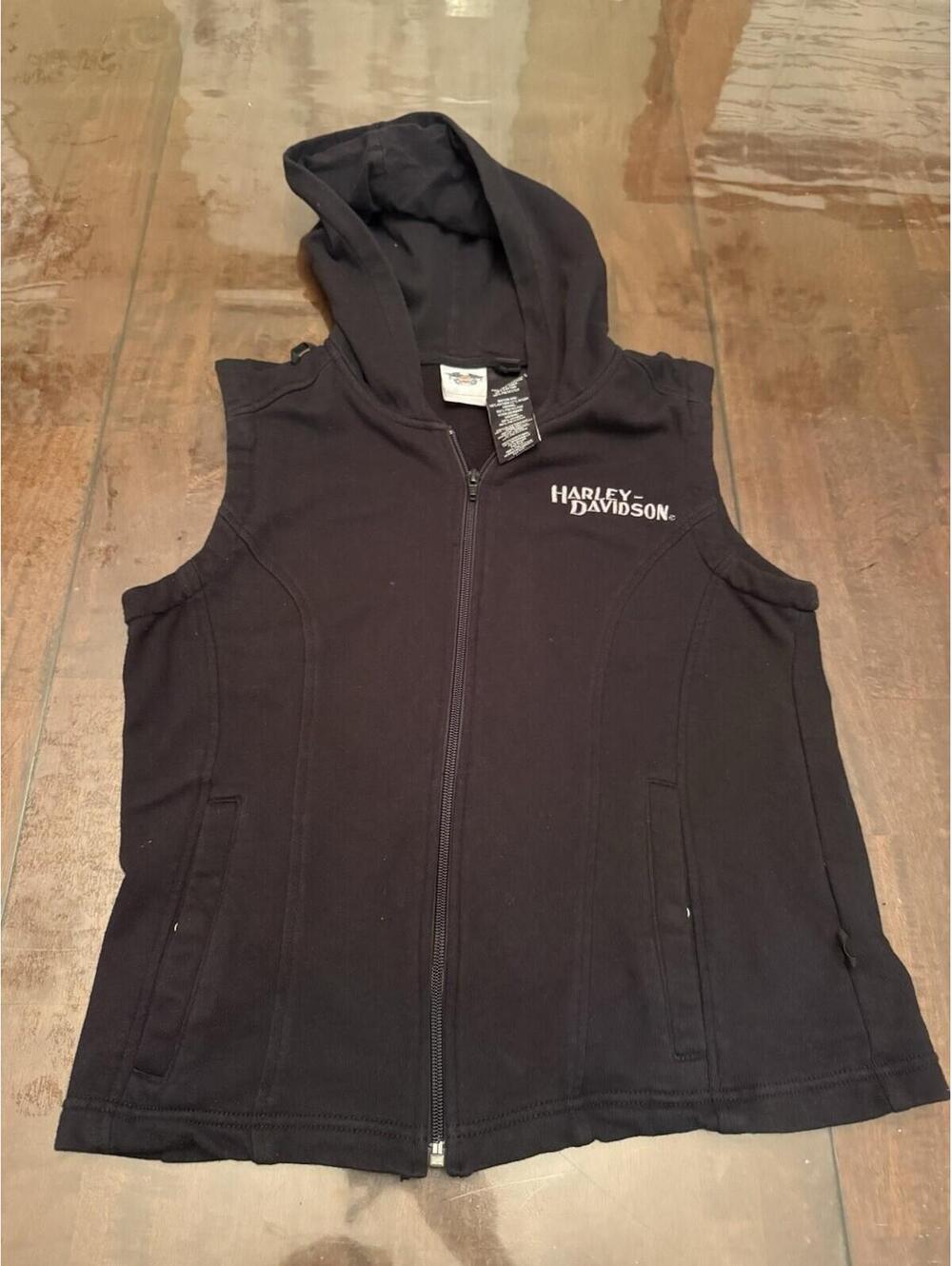 harley davidson Miss Enthusiast jacket M black removable liner hoodie 98519-12VW